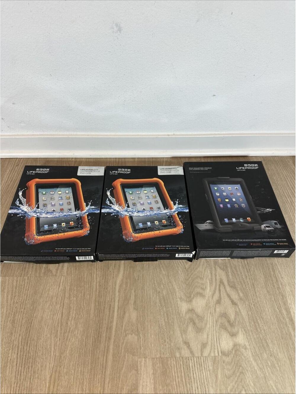 LifeProof LifeJacket apple iPad Case (2 Orange) + iPad Mounting Cradle Holder